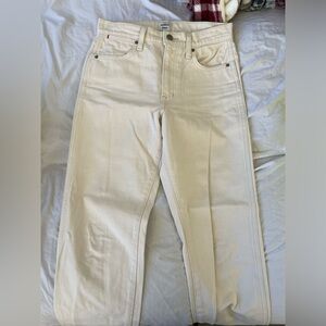 Aritzia Sunday Best Cream Jupiter Jeans